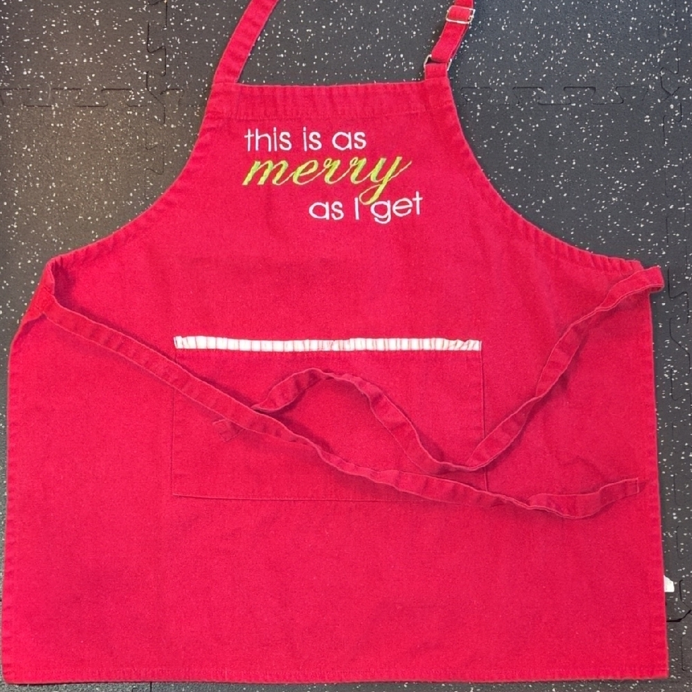 Red Merry Apron
